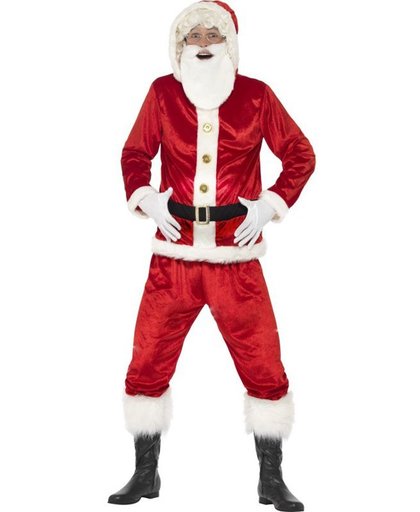 Kerstman kostuum met grote buik en geluid voor volwassenen - Verkleedkleding - Maat M