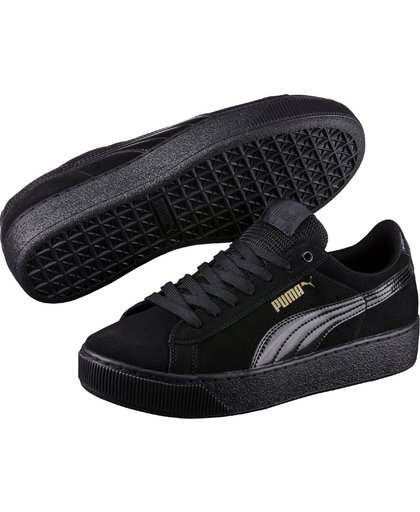 PUMA Vikky Platform Sneakers Dames - Black-Black