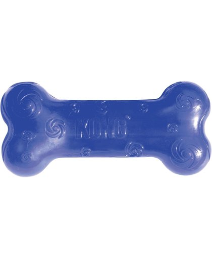 Kong Squeezz Bone Medium 15  cm - Piepend Speelgoed - 15 cm - Blauw