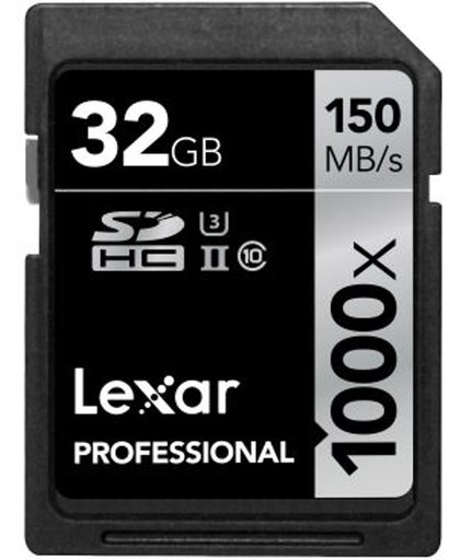 Lexar Professional UHS-II SD kaart 32GB 1000x