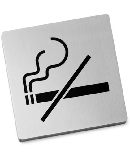 ZACK Indici Verboden te Roken - Pictogram - Roestvrij Staal