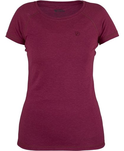 Fjallraven Abisko Trail T-Shirt Women - dames - T-shirt - maat L - Aubergine