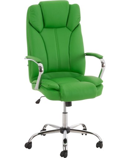 Clp XXL comfortabele bureaustoel BIG XANTHOS managerstoel, diretiestoel - zware belasting (tot 210 kg), ergonomisch, kunstleren bekleding - groen