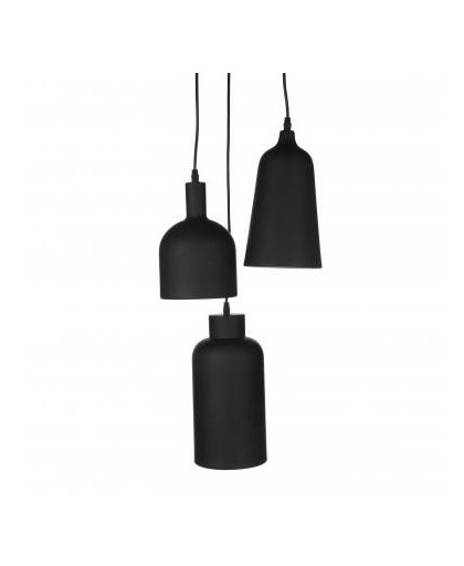 Mica Decorations Napels hanglamp - zwart - Ø25 cm