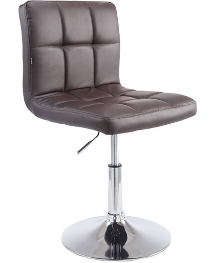 Clp Design fauteuil PALMA V2,  Draagvermogen 135 kg, gestoffeerd, zitting draaibaar en in hoogte verstelbaar, met kunstlederen hoes - bruin,