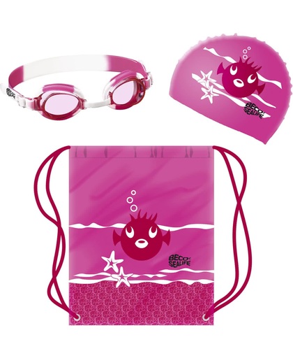 BECO zwembril setje 2 - Sealife - voor kinderen - roze
