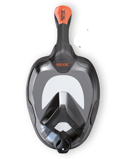 Seac Unica Snorkelmasker Zwart/Oranje S/M
