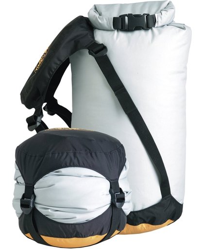 Sea to Summit - eVent® Compression Dry Sack - Drybags - Waterdichte compressiezak - 10L - Grijs/Geel