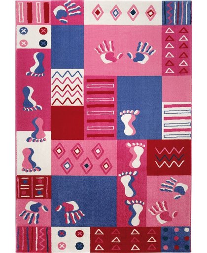 Hands & Feet vloerkleed 160cm x 225cm roze - Robin Design