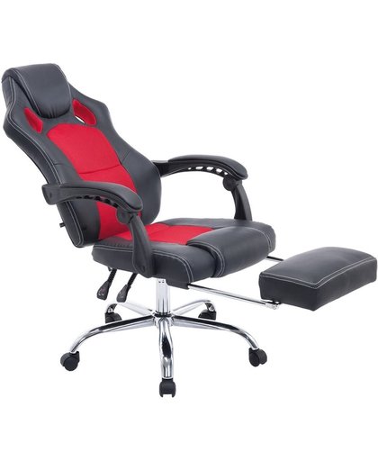 Clp Relax Sport Bureaustoel ENERGY Racing chair - Gaming chair met voetsteun - rood