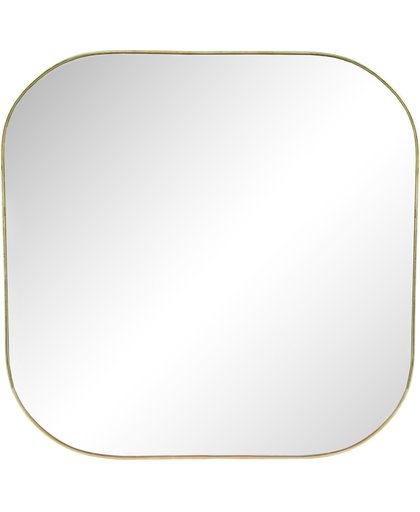 Vierkante spiegel met gouden boord