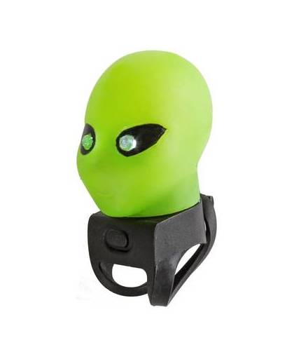 M-Wave Fietstoeter Alien met LED licht groen