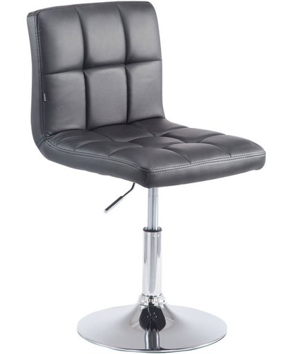 Clp Design fauteuil PALMA V2,  Draagvermogen 135 kg, gestoffeerd, zitting draaibaar en in hoogte verstelbaar, met kunstlederen hoes - zwart,