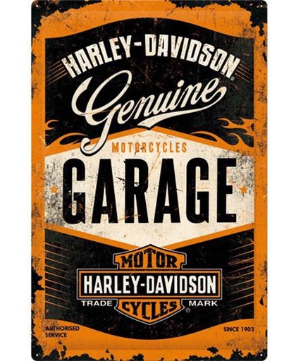Nostalgic Art Tin Sign Harley-Davidson Garage (40 x 60 cm)