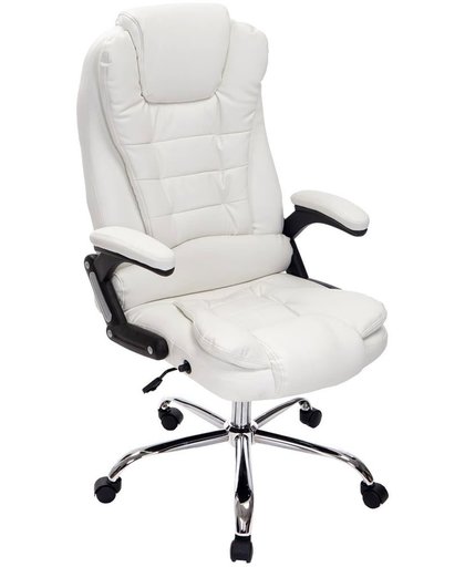 Clp Managerstoel - directiestoel THOR  bureaustoel - ergonomisch, belastbaar tot 150 kg - wit