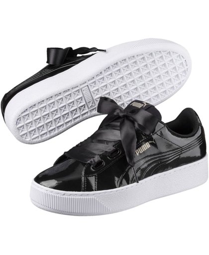 PUMA Vikky Platform Ribbon P Sneakers Dames - Puma Black-Puma Black