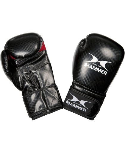 Hammer Boxing Gloves X-Shock Bokshandschoenen - Unisex - zwart/rood Maat 12 Oz/ 340, 188 gram - sparring