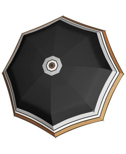 Knirps Duomatic opvouwbare paraplu M border black