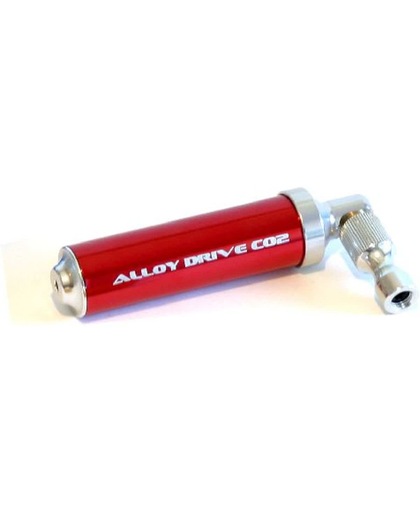 Lezyne Alloy Drive CO2 - Minipomp - Aluminium - Presta/Schrader Ventiel - Rood