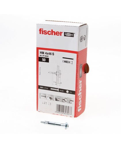Fischer hollewandplug - 4x45mm - HM 4x45mm s - 50 stuks - 519770