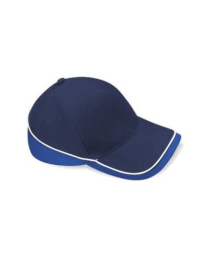 Beechfield competition cap french navy/bright royal/white