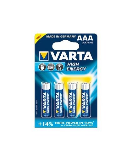 VARTA High Energie AAA batterijen - 4 stuks