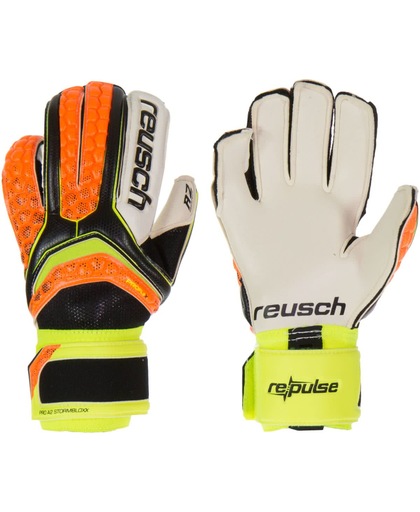 Reusch Re:pulse Pro A2 Stormbloxx Keepershandschoenen Senior Keepershandschoenen - Unisex - oranje/zwart/geel Maat 8/ Handbreedte 8.4cm