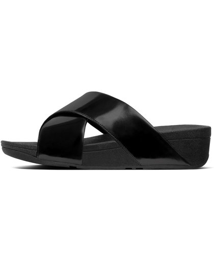Lulu™ Cross Slide Sandals Mirror - Black Mirror - 36