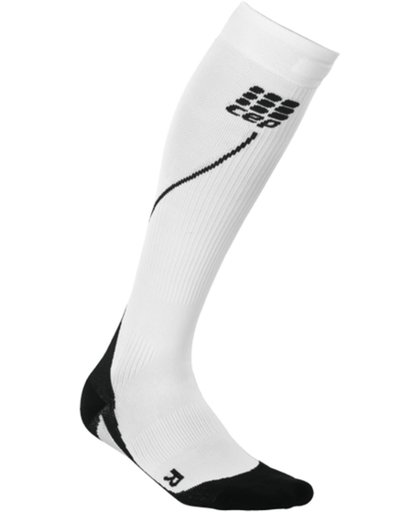 CEP progressive+ run socks 2.0 men, compressiekousen wit/zwart, III - kuit omtrek 32-38cm