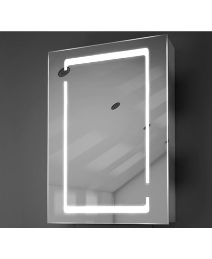 Design spiegelkastje met rondom LED verlichting en handige spiegelverwarming 50 cm