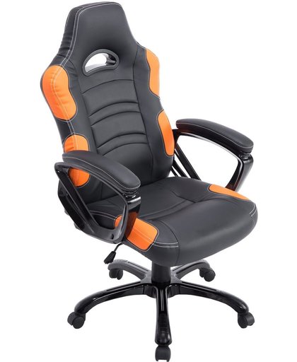 Clp Racing bureaustoel  RICARDO XL Sport seat Racer,  Gaming chair  - ergonomisch, zware belasting - zwart/oranje