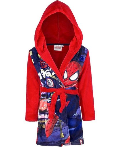 Spiderman Homecoming fleece kamer/badjas maat 104 rood