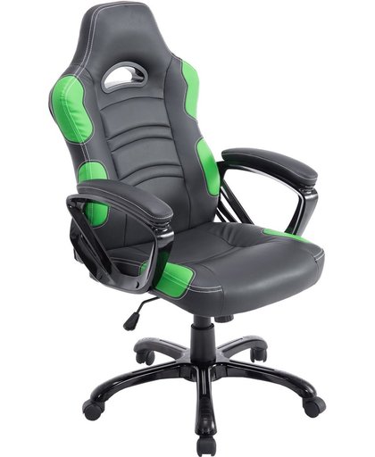 Clp Racing bureaustoel  RICARDO XL Sport seat Racer,  Gaming chair  - ergonomisch, zware belasting - zwart/groen