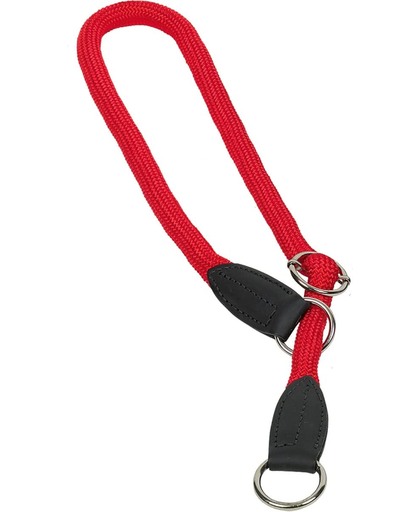 Nobby Halsband - Hond - Tegen trekken - Met veiligheidsring - 70 cm - Rood