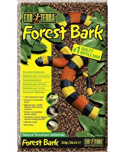 Exo terra substraat forest bark - 1x26.4 - Bodembedekking - naturel - 7st