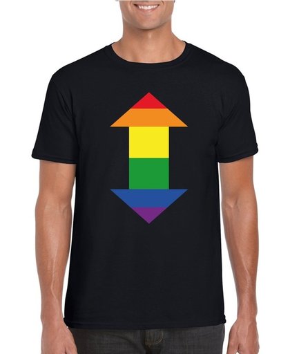 Gay shirt pijl versatile zwart heren  - Homo shirts S