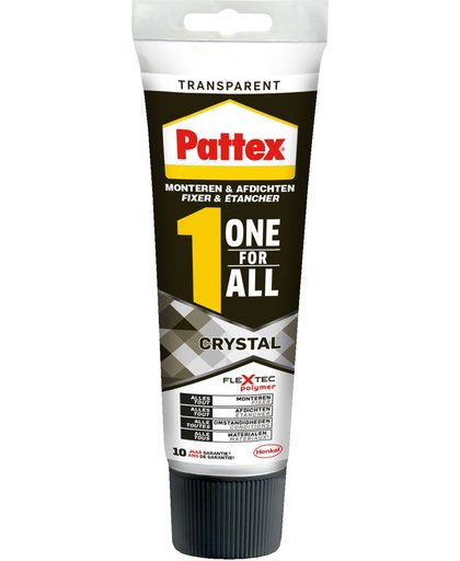 Pattex One for ALL Crystal transparant 90 GRAM