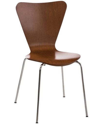 Clp Bezoekersstoel, keukenstoel, conferentiestoel CALISTO - bruin,