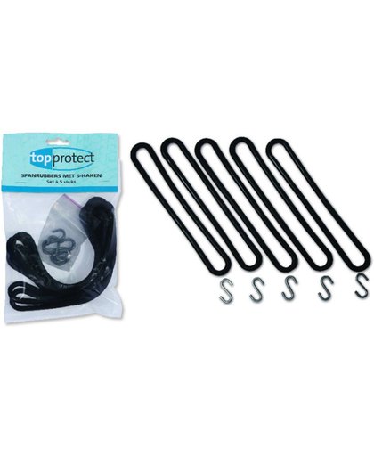 Topprotect Spanrubbers - met-S-haak - 20cm