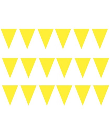 3 stuks Vlaggenlijnen/slingers XXL geel 10 meter