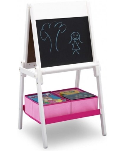 Houten Schoolbord Dubbelzijdig Krijtbord/Whiteboard
