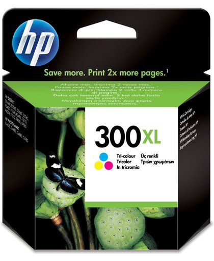 HP 300XL originele high-capacity drie-kleuren inktcartridge