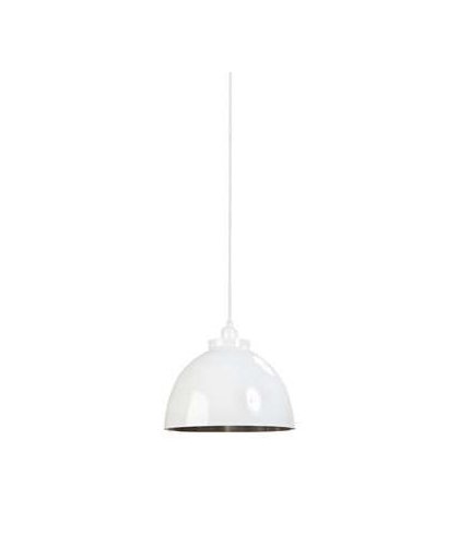 Light & Living Kylie hanglamp - wit - mat nikkel - Ø30 cm