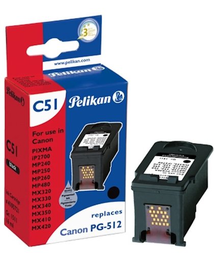 Pelikan PG512 - C51 - Inktcartridge / Zwart