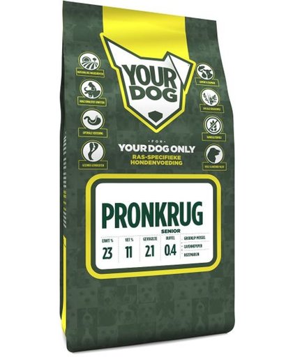 Yourdog rhodesian ridgeback of pronkrug hondenvoer senior 3 kg