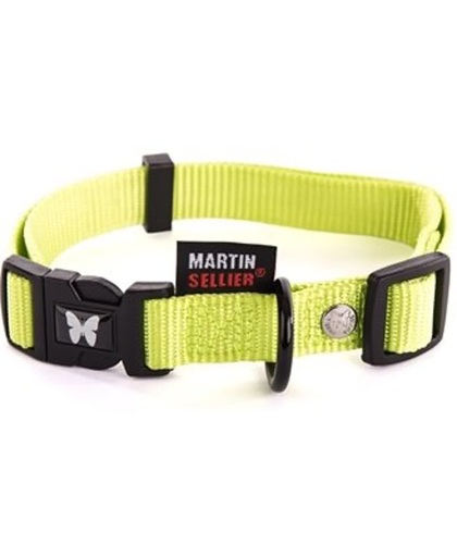 Martin sellier halsband nylon groen verstelbaar 30-45CM