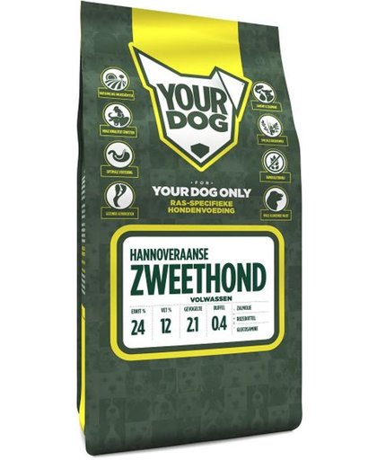 Yourdog hannoveraanse zweethond hondenvoer volwassen 3 kg