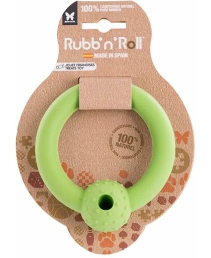 Rubb'n'roll ring snack groen 14,5 cm