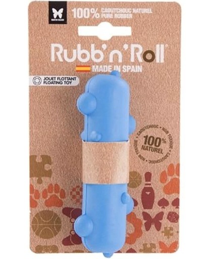 Rubb'n'roll drijvende dummy blauw 12x3,5 cm