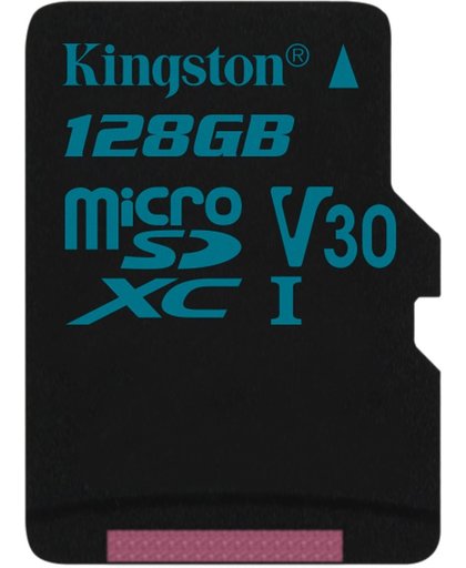 Kingston Technology Canvas Go! flashgeheugen 128 GB MicroSDXC Klasse 10 UHS-I